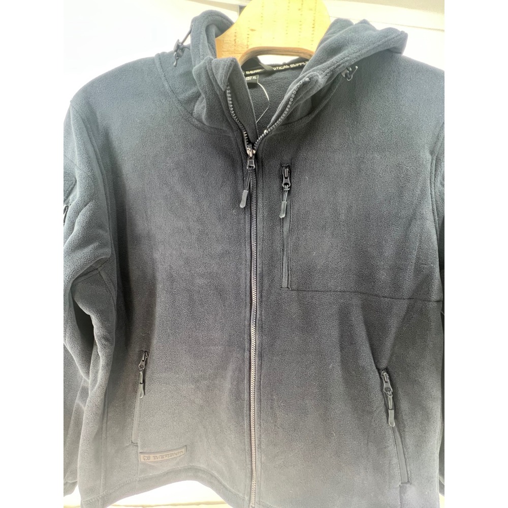 NIKE Men's Gray Fleece Hoodie Jacket Full Zip Pockets Size L